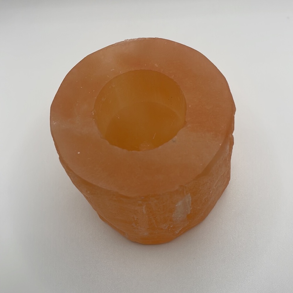 Coral selenite candle Free Delivery